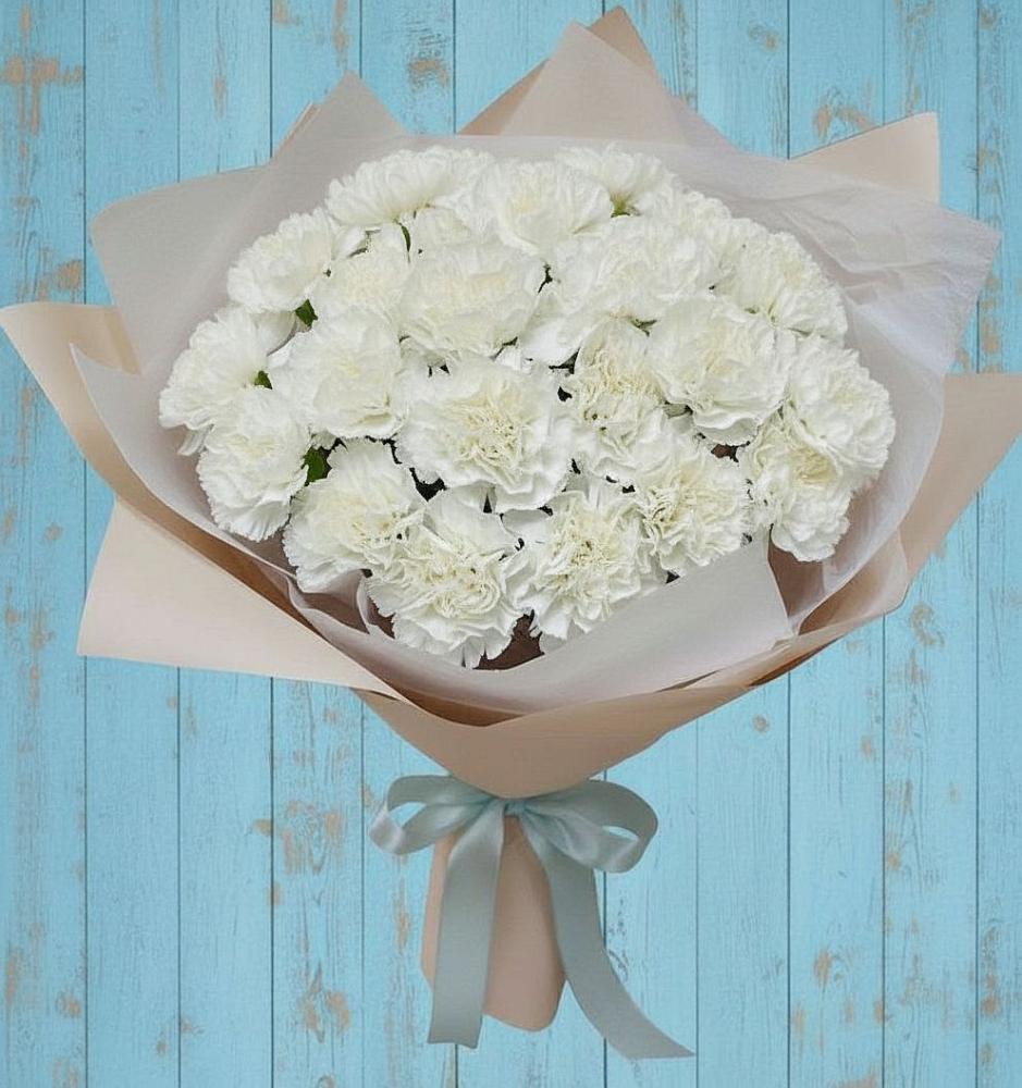 Букет цветов из: Гвоздики в Поселок санатория имени Герцена