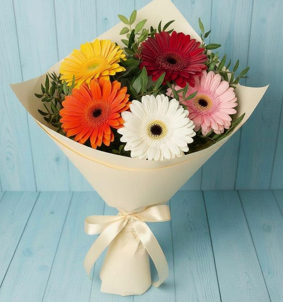 Букет цветов из: Герберы в Поселок санатория имени Герцена