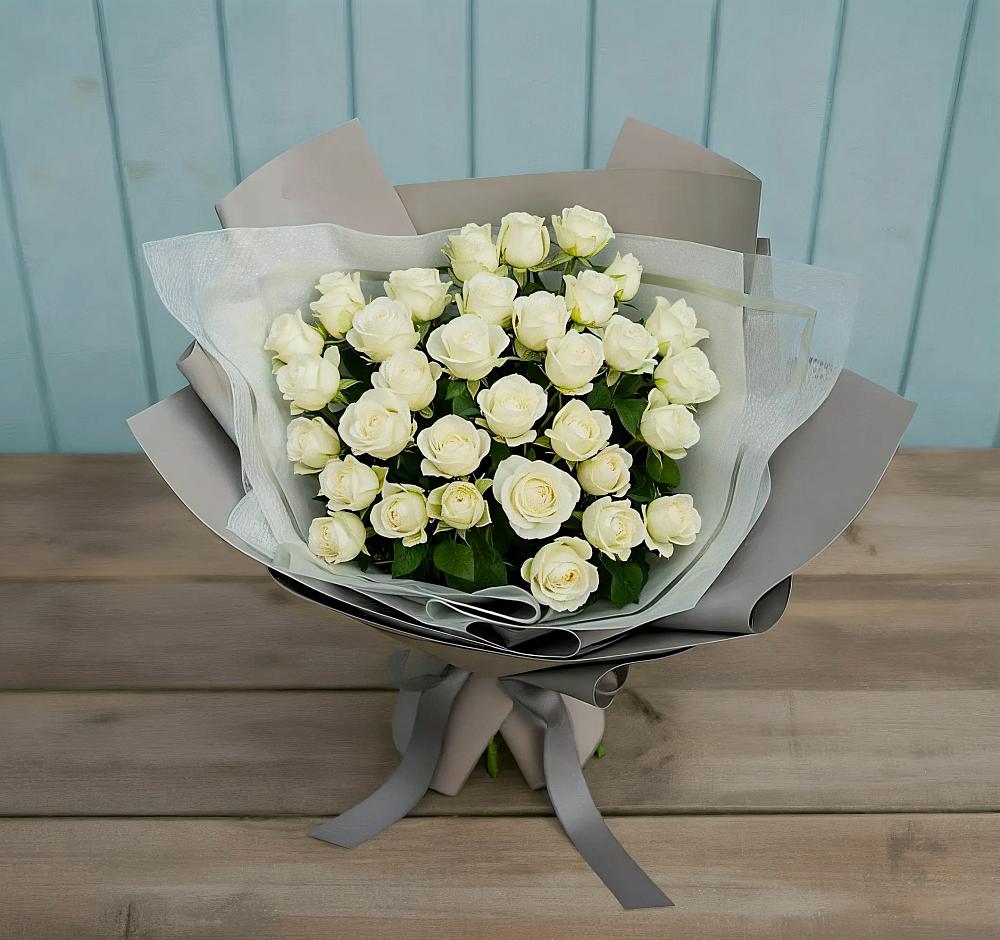 Букет Белоснежная нежность в Поселок санатория имени Герцена