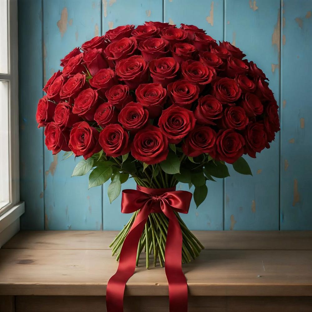 Букет Красные розы Блэк Меджик в Поселок санатория имени Герцена