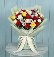 Букет цветов из:  Розы в Поселок санатория имени Герцена