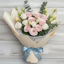Букет цветов из:  Лизиантусы в Поселок санатория имени Герцена