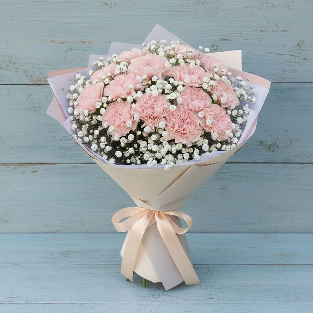 Букет цветов из: Гвоздики в Поселок санатория имени Герцена