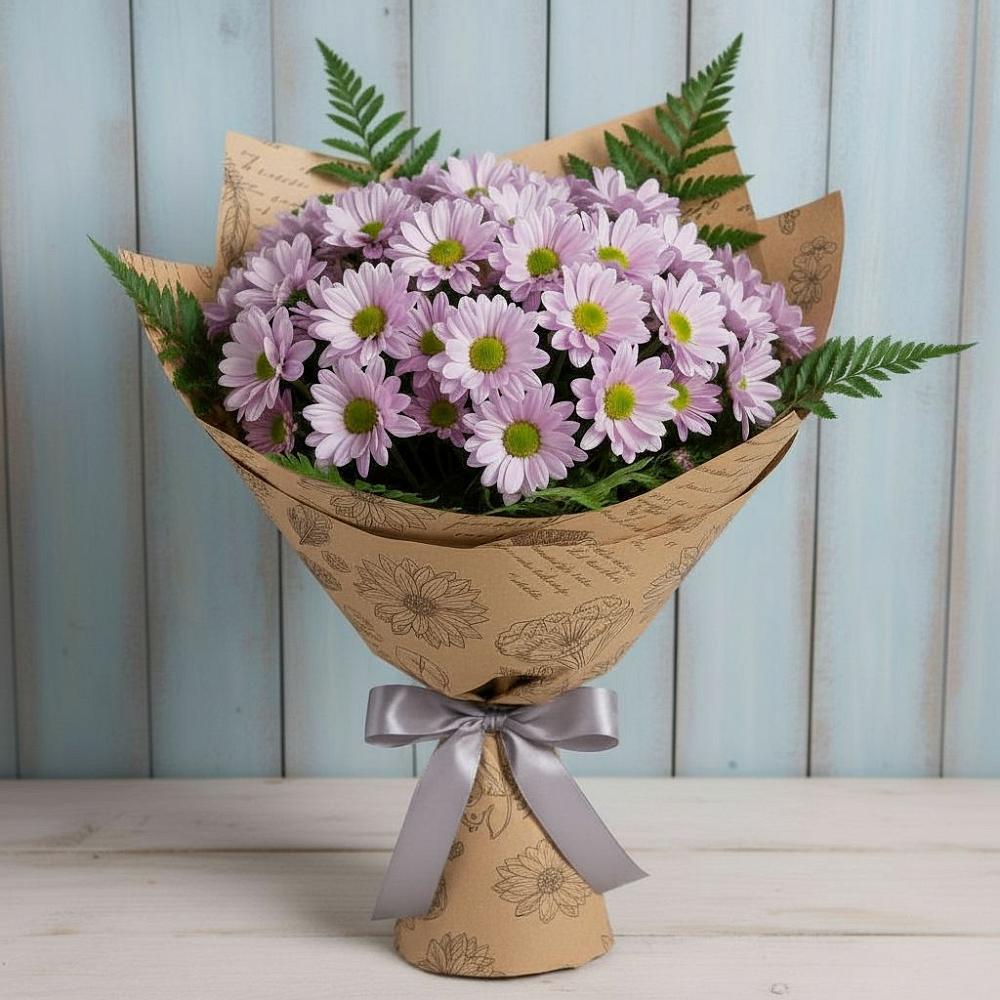 Букет цветов из: Хризантемы в Поселок санатория имени Герцена