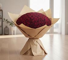 Букет 101 Красная роза в Поселок санатория имени Герцена