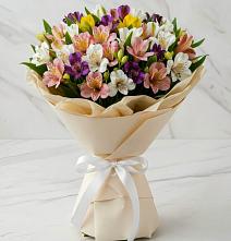Букет цветов из:  Альстромерии в Поселок санатория имени Герцена