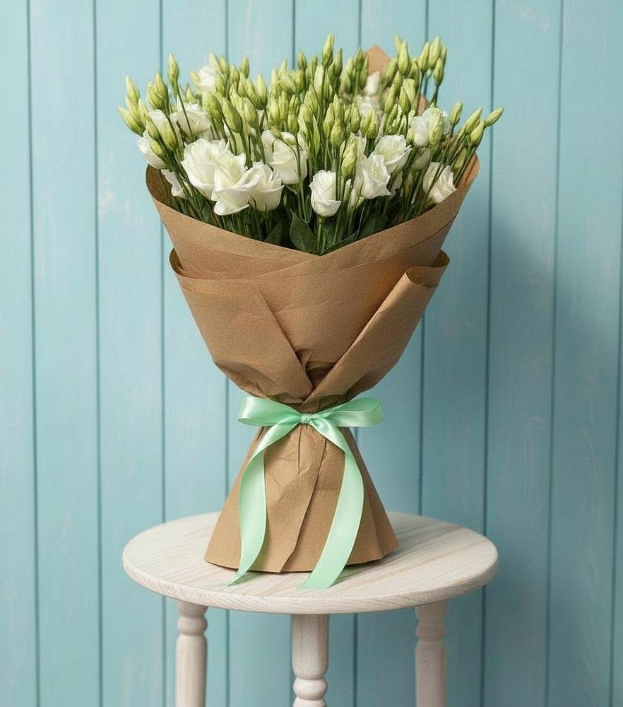 Букет цветов из: Лизиантусы в Поселок санатория имени Герцена