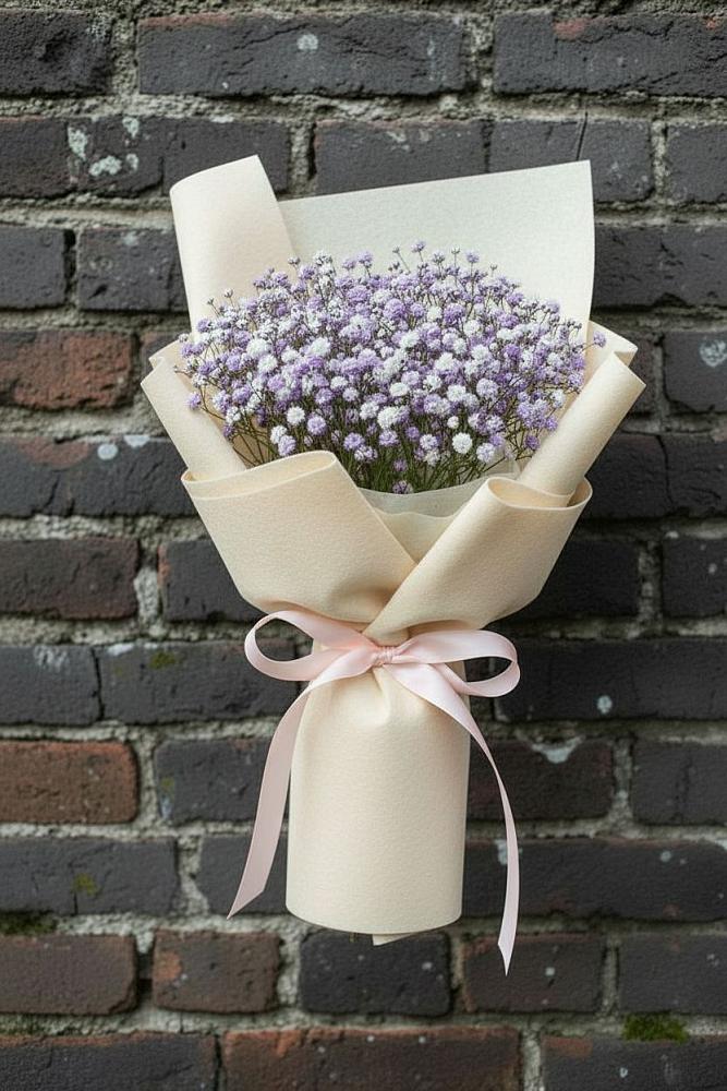 Букет цветов из: Гипсофила в Поселок санатория имени Герцена