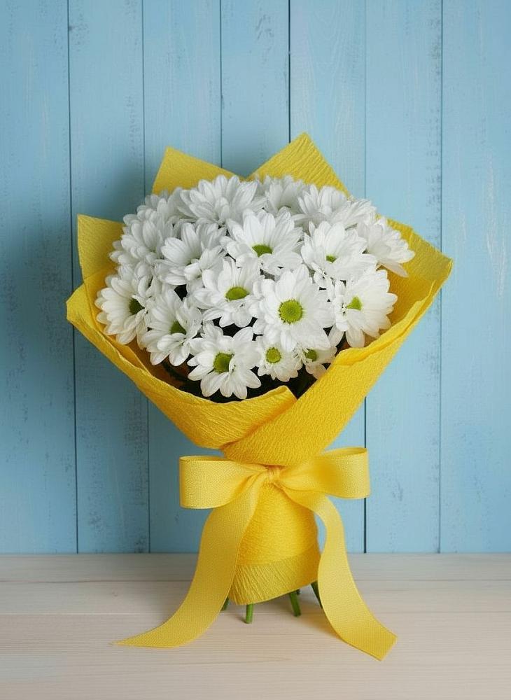 Букет цветов из: Хризантемы в Поселок санатория имени Герцена