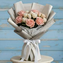 Букет цветов из:  Розы в Поселок санатория имени Герцена