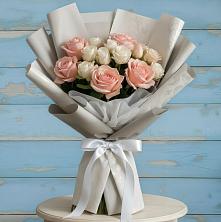 Букет цветов из:  Розы в Поселок санатория имени Герцена