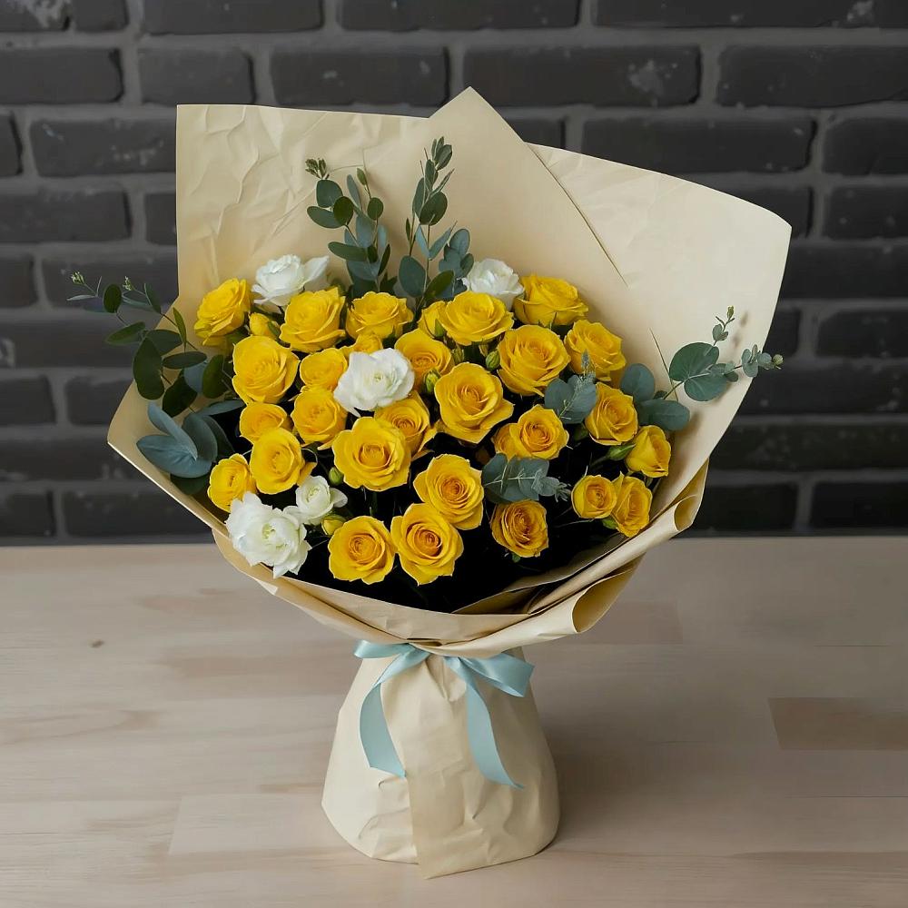 Букет цветов из: Розы в Поселок санатория имени Герцена