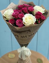 Букет цветов из:  Розы в Поселок санатория имени Герцена