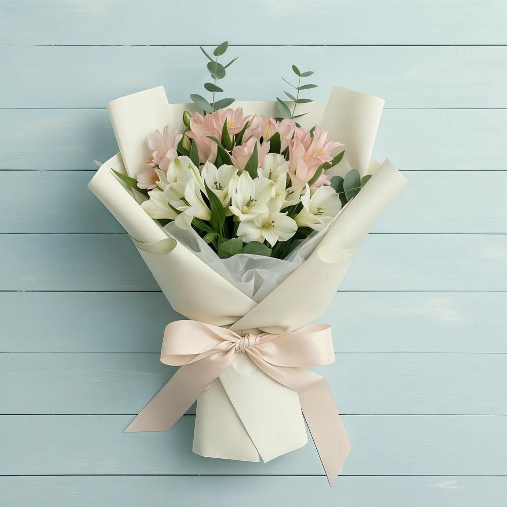 Букет цветов из: Альстромерии в Поселок санатория имени Герцена