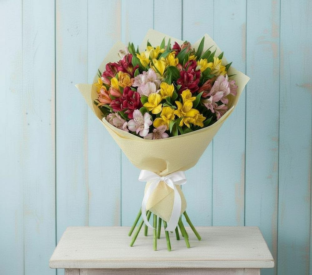 Букет цветов из: Альстромерии в Поселок санатория имени Герцена