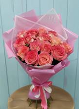 Букет 15 Розовых роз Равель в Поселок санатория имени Герцена