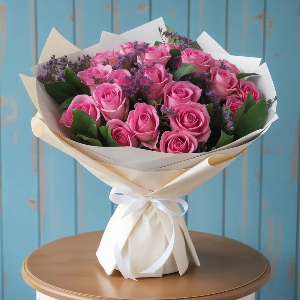 Букет цветов из: Розы в Поселок санатория имени Герцена